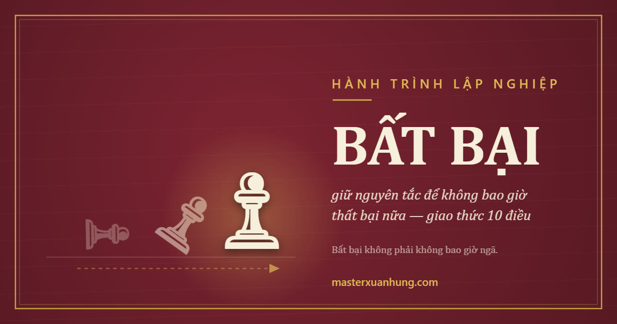 Bìa bài: Giữ Nguyên Tắc Để Không Bao Giờ Thất Bại Nữa