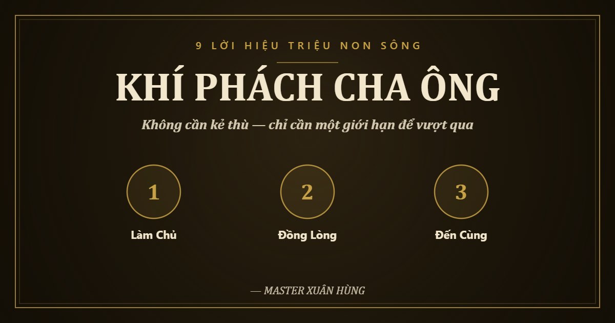 Bìa bài: Khí Phách Cha Ông — Không cần kẻ thù, chỉ cần một giới hạn để vượt qua