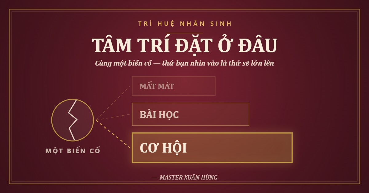 Bìa bài: Tâm Trí Tập Trung Vào Đâu, Cuộc Đời Mở Rộng Ở Đó