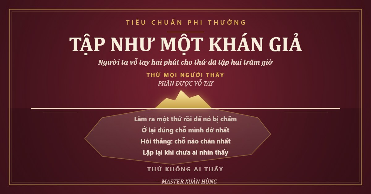 Bìa bài: Muốn Đứng Trên Sân Khấu Nhưng Đang Tập Như Một Khán Giả